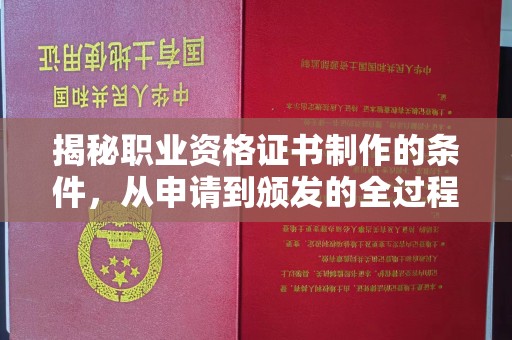 博山揭秘职业资格证书制作的条件，从申请到颁发的全过程